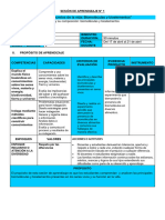 2° - SESION DE APRENDIZAJE Real