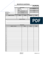 KF-14 Formato Registro de Asistencia V.8