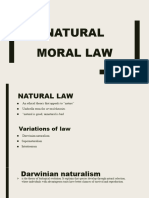 Natural Moral Law