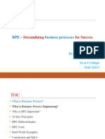 Streamlining For Success: Bpe - Business Processes