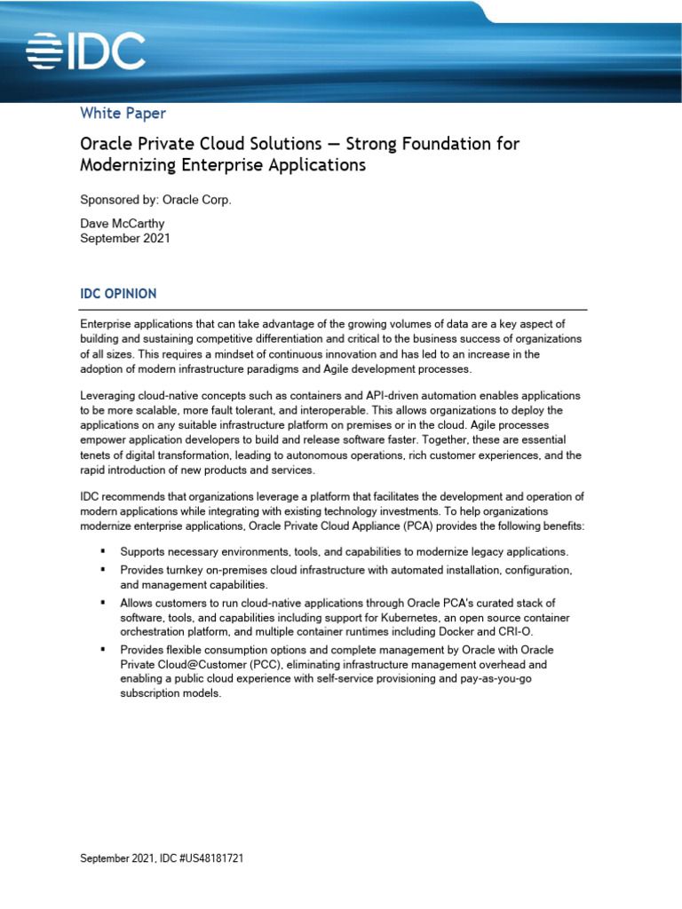 Oracle Private Cloud Solutions Overview | PDF | Cloud Computing ...