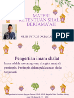 Materi Salat Berjamaah Oke Bingit