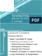 Respiration: Biology 25 Lecture A. Santiago