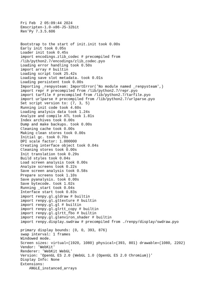Log | PDF | Web Gl | Software Engineering