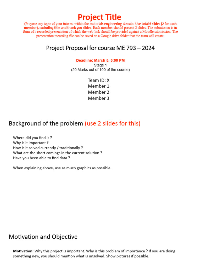Materials Engineering Project Proposal | PDF | Methodology