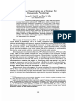 Resource Conservation As A Strategy For Community Psychology (Journal of Community Psychology, Vol. 21, Issue 2) (1993)