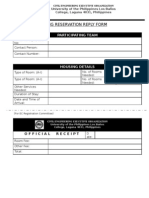 Housing Reservation Reply Form