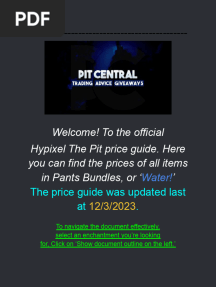 Hypixel The Pit's Mystic Price Guide