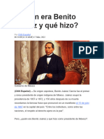 Benito Juárez Quién Es y Qué Hizo