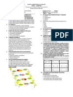 Examen Final I Periodo 9° 2 Biologia