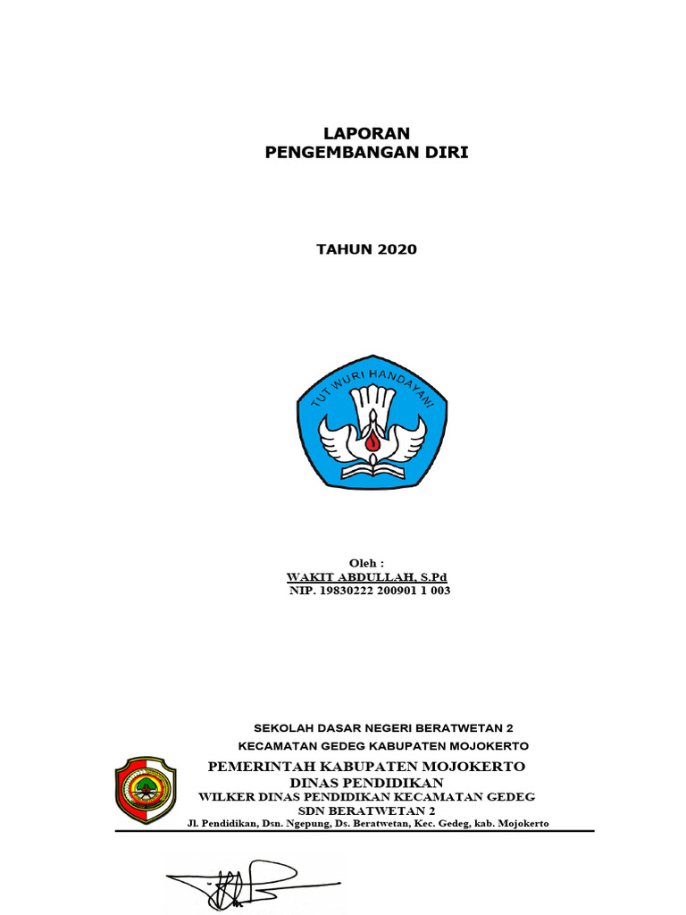 Laporan Pengembangan Diri 2020 | PDF | Karier & Perkembangan | Bisnis