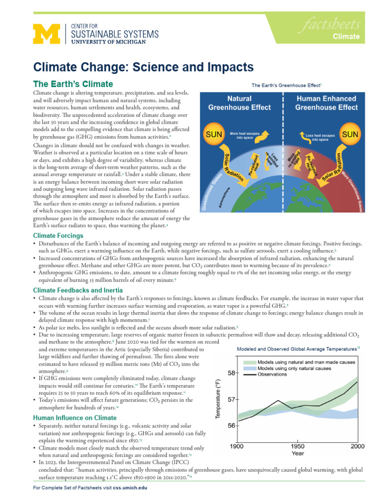 Understanding Climate Change Impacts | PDF | Climate Change ...