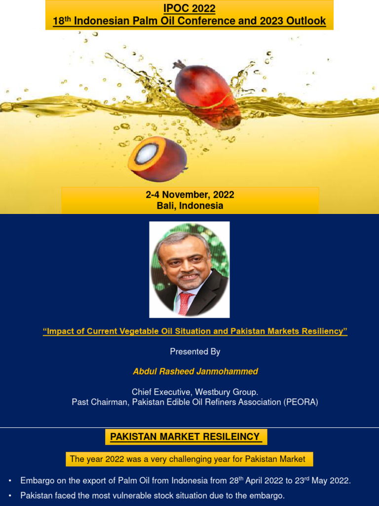 2022 Palm Oil Market Insights for Pakistan | PDF | Cost Of Living ...