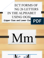 Letters of The Alphabet Strokes (OGSL)