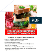50 Receitas de Cosméticos Naturais Vegano (Sólido)