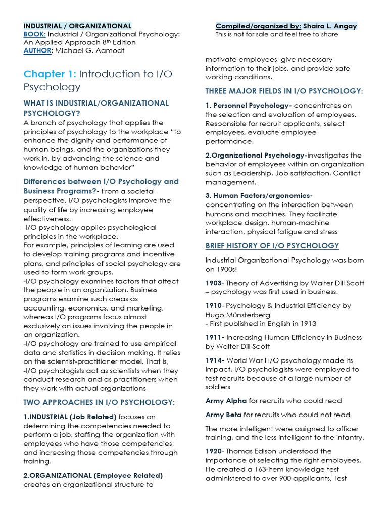 INDUSTRIAL AND ORGANIZATIONAL PSYCHOLOGY RESEARCH AND PRACTICE 7TH EDITION PDF FREE visual data 2