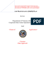 Operations and Maintenance Plan Template