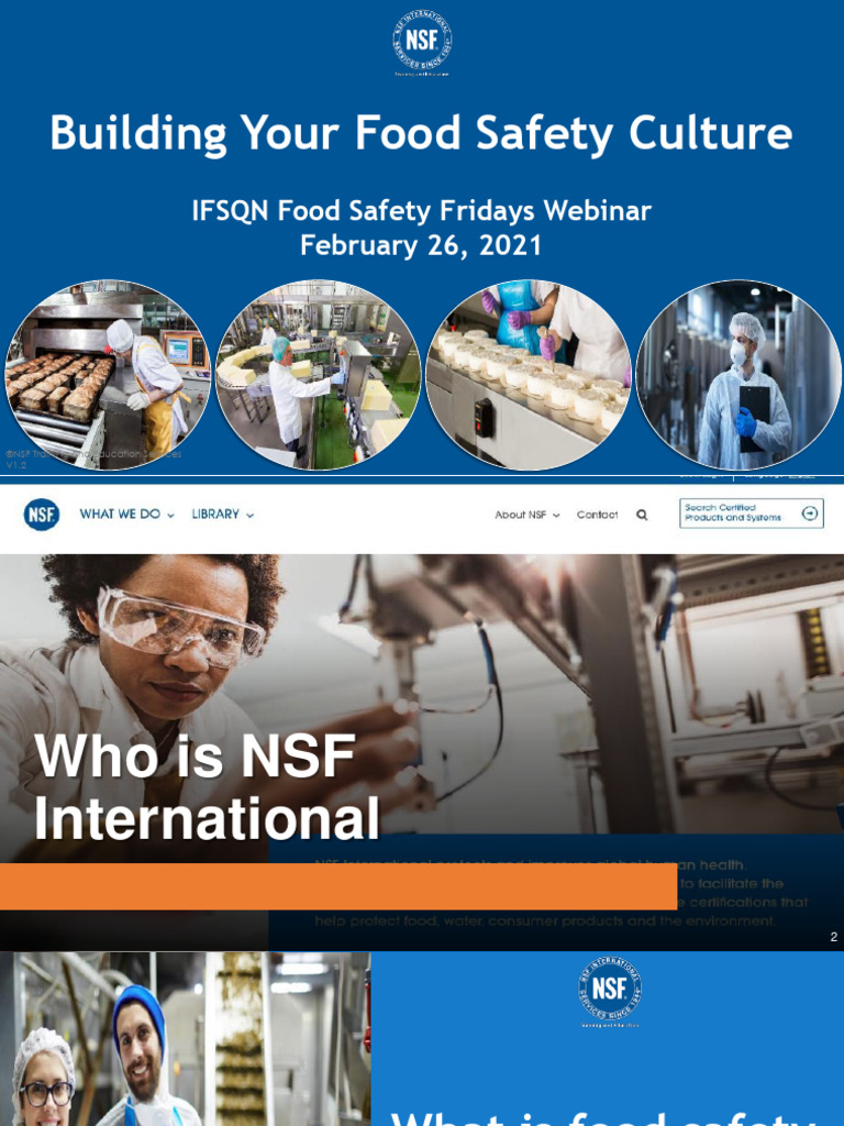 Building a Strong Food Safety Culture PDF Motivation Motivational