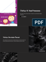 Turkce 8 Sinif Sunumu