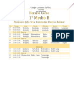 Horario Curso