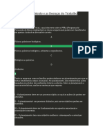 PROVA O Ambiente e As Doenças Do Trabalho