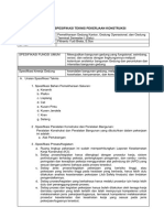 SPESIFIKASI TEKNIS Pek KONSTRUKSI PEMELIHARAAN GEDUNG KANTOR GEDUNG OPERASIONAL DAN GEDUNG TERMINAL SEMESTER I SATU