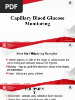 CBG Monitoring: Nursing Procedures Guide | PDF | Blood Sugar | Hypoglycemia