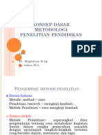 Konsep Dasar Metodologi Penelitian