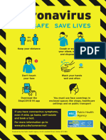Coronavirus Stay Safe Save Lives Updated A3 Poster 08 - 20