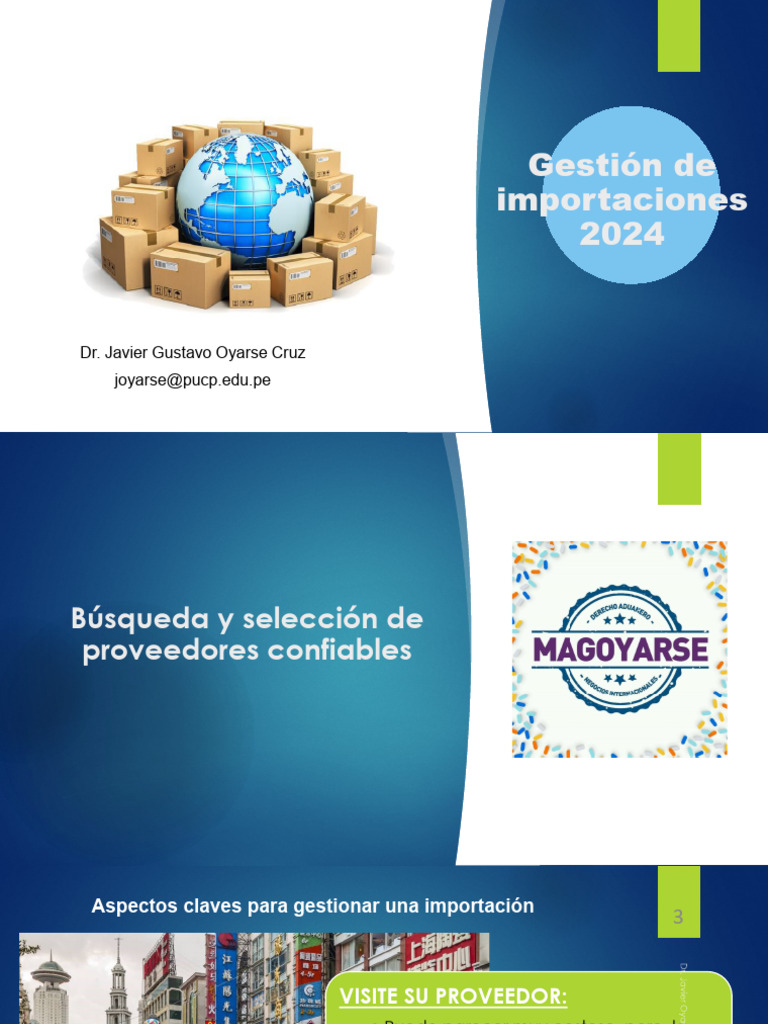 Gestión De Importaciones 2024 Pdf Aduana Logística