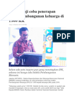 BKKBN Uji Coba Penerapan IPK Di 1000 KK