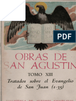 13 - San Agustin de Hipona - Obras Completas XIII Escritos Homiléticos Tratados Sobre El Evangelio de San Juan (1-35)