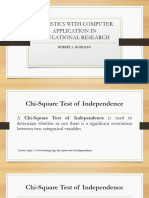 Chi Square Test of Independence
