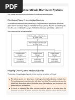 Query Optimization in Distributed Systems