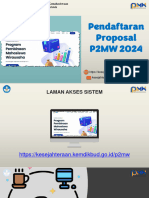 Materi Bimtek Sistem Pendaftaran Proposal P2MW 2024