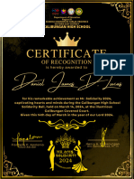 Gold & Black Elegant Seminar Certificate (8.5 X 11 In)