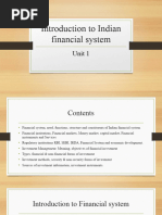 Introduction To Indian Financial System