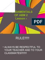 Fundamentals of Abm 2