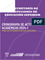 Cronograma Académico 2024-I 2do 6to