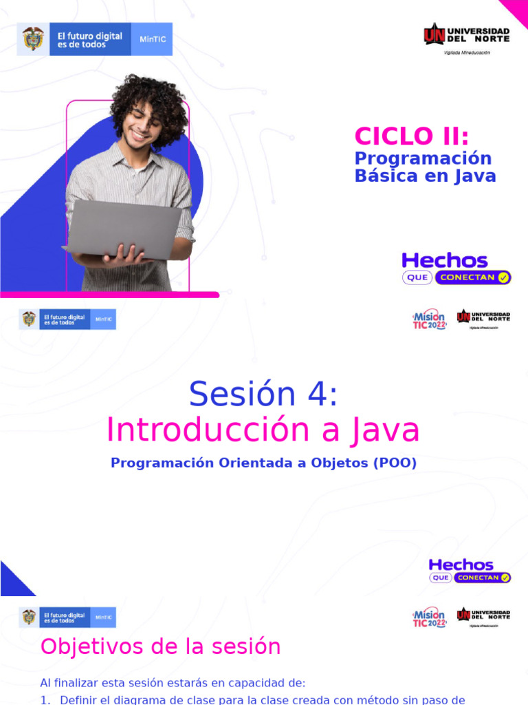 04 - Slide-Java Sesion | PDF | Objeto (informática) | Clase ...