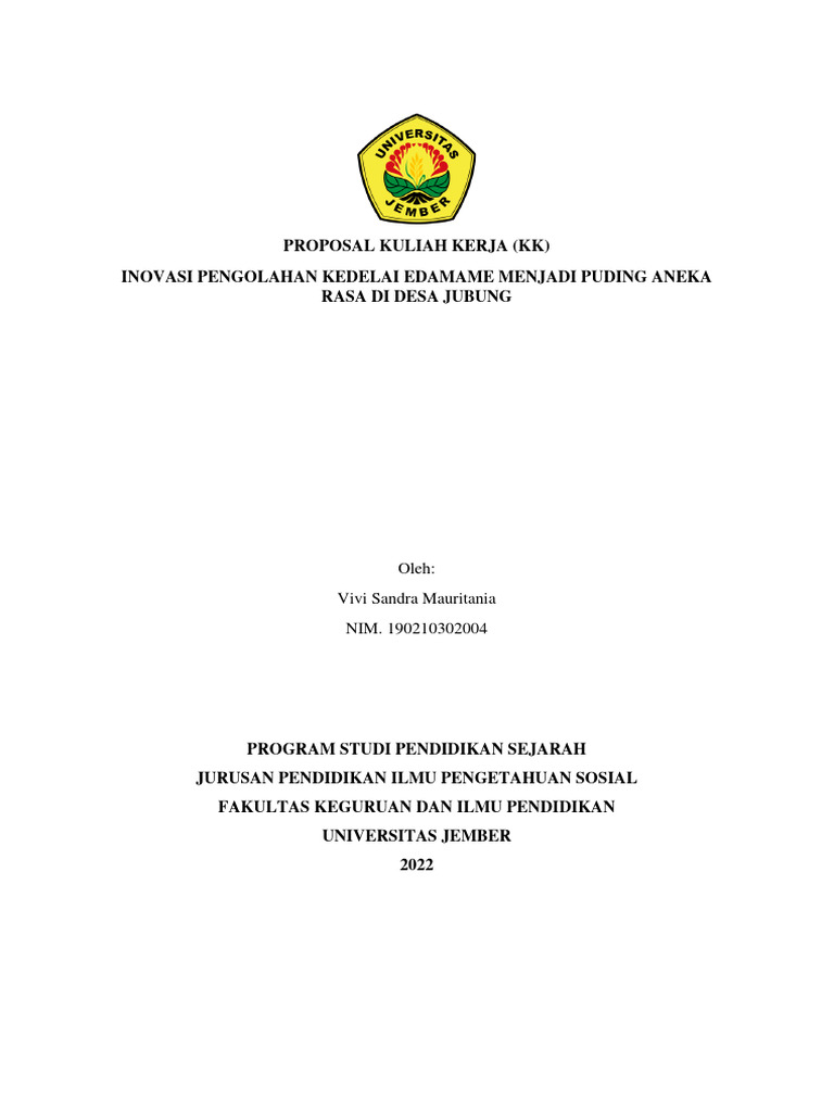 PROPOSAL KK Individu Vivi | PDF