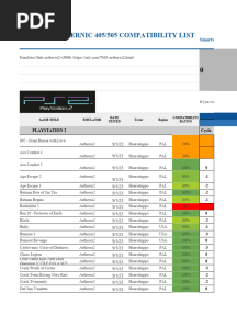 Anbernic 505 - 405 Compatibility List