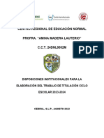 Centro Regional de Educación Normal Profra. "Amina Madera Lauterio" C.C.T. 24DNL0002M