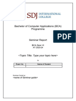 Seminar Report Template - New2024