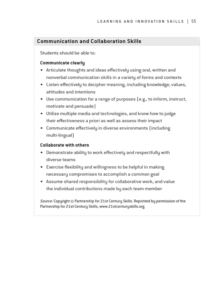 21st century skills learning for life in our times