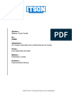 A4. Cuadro Descriptivo de La Administración de Ventas