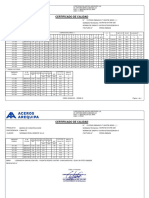 Cert. de Calidad Acero