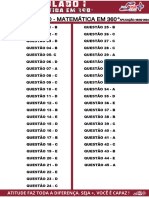 Gabarito I Simulado Geral Matemática em 360°
