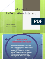 Media and Information Literate