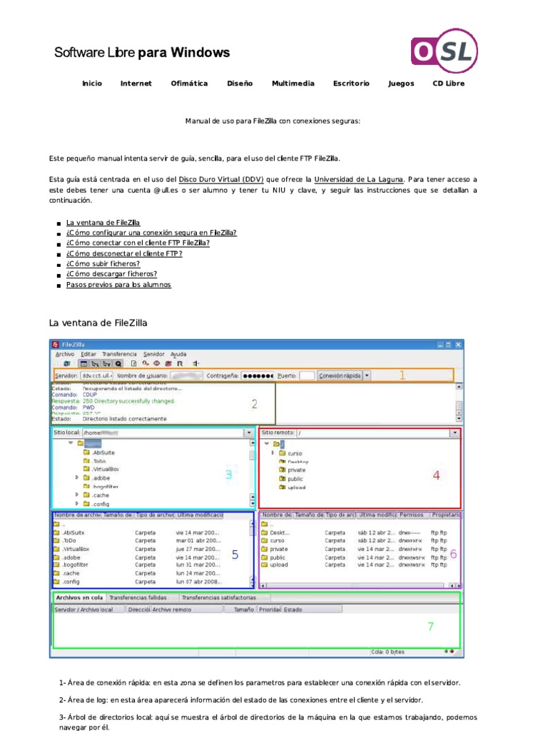 Manual Filezilla PDF